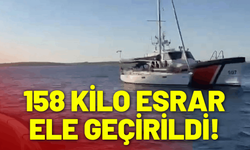 Yelkenli teknede 158 kilo esrar ele geçirildi!