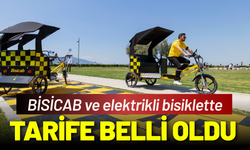 BİSİCAB ve elektrikli bisiklet tarifesi belli oldu