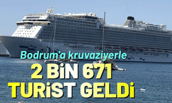 Bodrum'a kruvaziyerle 2 bin 671 turist geldi