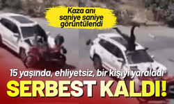 İzmir'de sürücü; 15 yaşında, ehliyetsiz, bir kişiyi yaraladı ve serbest!