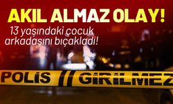 Akıl almaz olay! 13 yaşındaki çocuk arkadaşını bıçakladı!