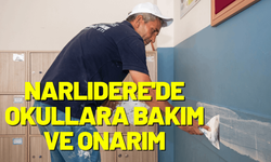 Narlıdere'de okullara bakım ve onarım