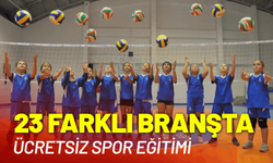 23 farklı branşta ücretsiz spor eğitimi