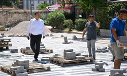 Bornova Tarihi Çarşı'da estetik dönüşüm başladı