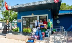 'Mavi Kapak' kampanyasına muhtarlardan 550 kilogramlık destek