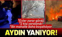 Aydın'da orman yangını: Evler zarar gördü, 2 kişi yaralandı!