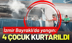 İzmir Bayraklı'da yangın: 4'ü çocuk, 10 kişi kurtarıldı