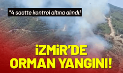 İzmir’de orman yangını: 4 saatte kontrol altına alındı!