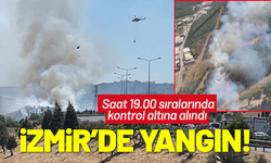 İzmir'de otluk alanda çıkan yangın, ormana sıçradı
