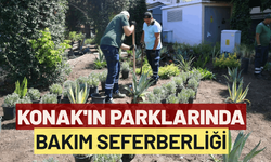Konak'ın parklarında bakım seferberliği
