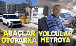 Balçova'da araçlar otoparka, yolcular metroya