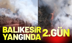 Balıkesir Sındırgı'da yangın ikinci gününde!