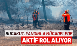 BUCAKUT, yangınla mücadelede aktif rol alıyor