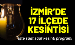 İzmir elektrik kesintisi... 3 Ağustos Pazartesi hangi ilçelerde elektrikler kesilecek?