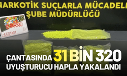 İzmir'de çantasında 31 bin 320 uyuşturucu hapla yakalandı