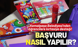Kemalpaşa Belediyesi'nden öğrencilere kırtasiye desteği! Başvuru nasıl yapılacak?