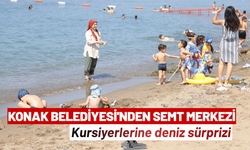 Konak Belediyesi'nden semt merkezi kursiyerlerine deniz sürprizi