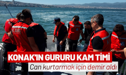 Konak'ın gururu KAM timi can kurtarmak için demir aldı