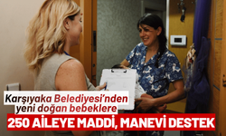 Karşıyaka Belediyesi’nden yeni doğan bebeklere sıcak karşılama