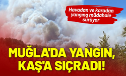 Muğla'da çıkan yangın, Kaş'a sıçradı!