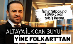Altay'a ilk can suyu yine Folkart'tan