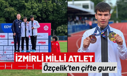 İzmirli milli atlet Özçelik’ten çifte gurur