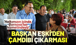Başkan Eşki'den Çamdibi çıkarması: 'Halkımızın içinde, Bornova'nın hizmetindeyiz'