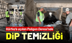 Körfez’e açılan Poligon Deresi’nde dip temizliği