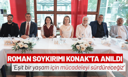 Roman Soykırımı Konak'ta anıldı: 'Eşit bir yaşam için mücadeleyi sürdüreceğiz'