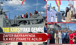 TCG Karşıyaka gemisi Zafer Bayramı'nda ilk kez ziyarete açıldı
