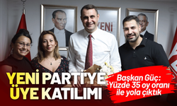 YENİ Parti'ye üye katılımı... Başkan Güç: Yüzde 35 oy oranı ile yola çıktık