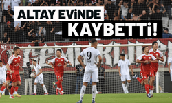 Altay, evinde ilk yenilgisini aldı