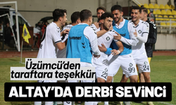 Altay'da derbi sevinci! Tuna Üzümcü: Büyük Altay taraftarına teşekkür ediyorum