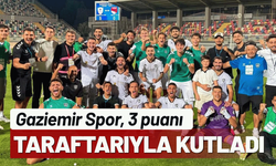 Gaziemir Spor, 3 puanı taraftarıyla kutladı