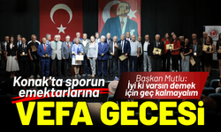 Konak'ta sporun emektarlarına vefa gecesi
