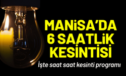 Manisa elektrik kesintisi... 21 Eylül Pazartesi hangi ilçelerde elektrikler kesilecek?