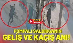 Manisa'da saldırganın kaçış anı kameralarda!