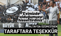 Altay'da Üzümcü'den taraftara teşekkür: Evimizde olduğumuzu hissettirdiniz