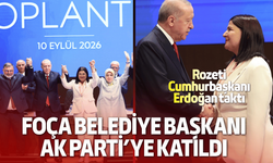 Foça Belediye Başkanı AK Parti’ye katıldı: Rozeti Cumhurbaşkanı Erdoğan taktı