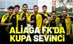 Aliağa FK'da kupa sevinci