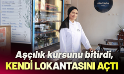 Buca Belediyesi'nin aşçılık kursunu bitirdi, kendi lokantasını açtı