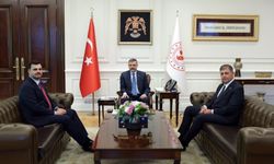 Bakan Çiftçi, AK Partili İnan ve Cemil Tugay'ı kabul etti
