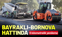Bayraklı-Bornova hattında 5 kilometrelik yenileme