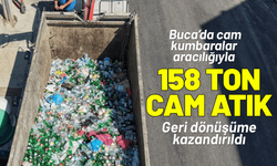 Buca'da 158 ton cam atık geri dönüşüme kazandırıldı