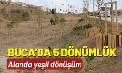 Buca’da 5 dönümlük alanda yeşil dönüşüm
