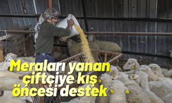 Meraları yanan çiftçiye kış öncesi destek