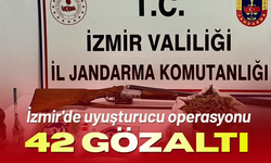 İzmir'de uyuşturucu operasyonu; 42 gözaltı