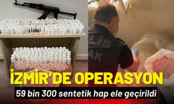İzmir Konak'ta operasyon: 59 bin 300 sentetik hap ele geçirildi