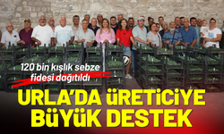 Urla’da üreticiye büyük destek: 120 bin kışlık sebze fidesi dağıtıldı