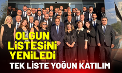 Olgun listesini yeniledi: Tek liste yoğun katılım